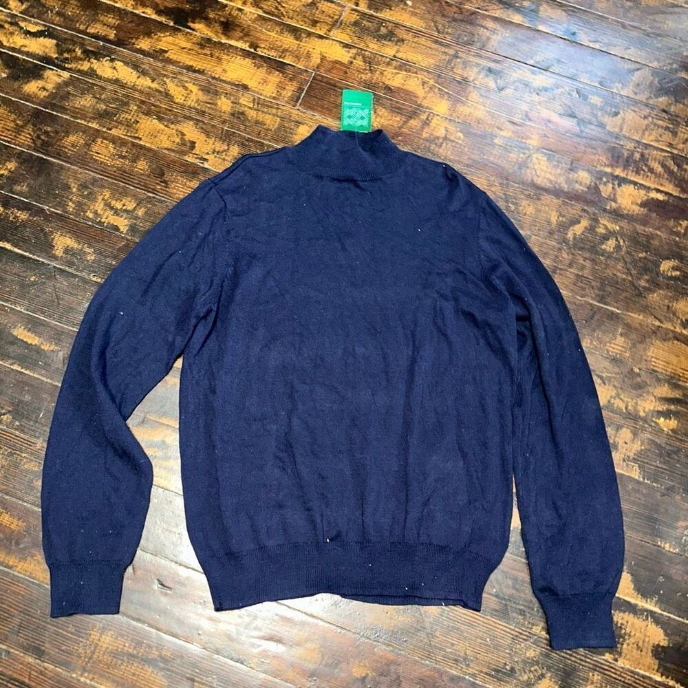 Fairlane navy blue L Dakota Stitchfix pullover turtleneck sweater